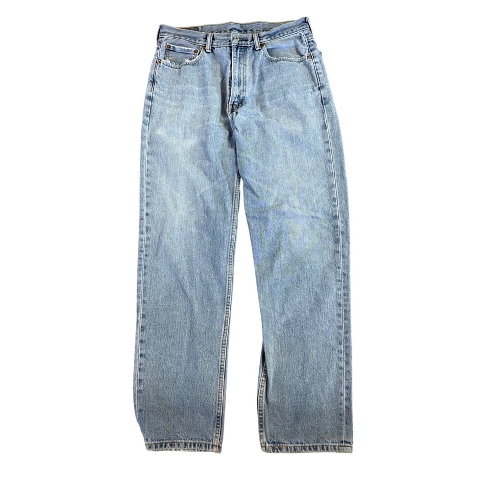 Levis 550 Relaxed Fit Tapered Leg Light Wash Blue Denim Jeans 34x34 00550-4891